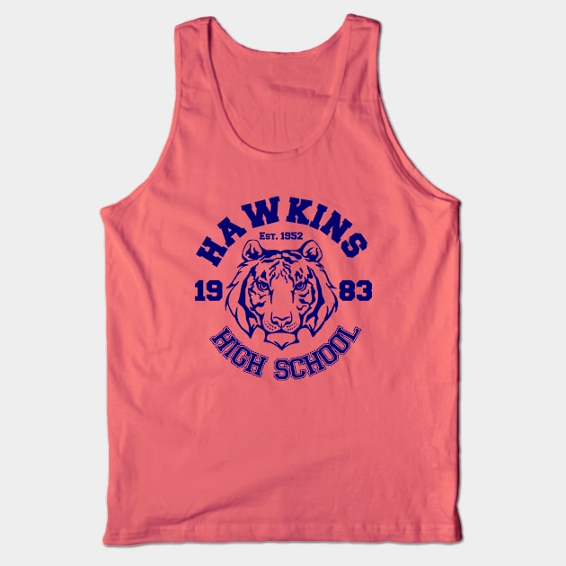 Hawkins High School Shirt Tank Top by inkandespresso7